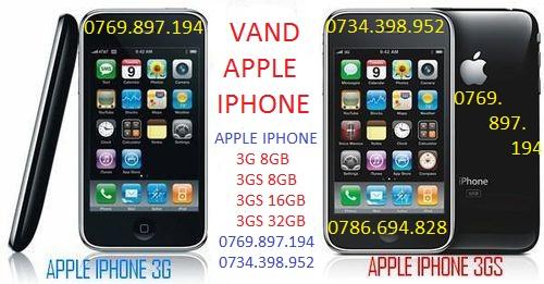 Vand Apple iPhone 3G(8Gb),IPhone 3GS (8GB,16gb)-0769.897.194-IPHONE 3G-3GS Vanzare Bucures - Pret | Preturi Vand Apple iPhone 3G(8Gb),IPhone 3GS (8GB,16gb)-0769.897.194-IPHONE 3G-3GS Vanzare Bucures
