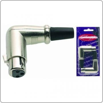 L-Shaped female XLR plug - 2 pcs - Pret | Preturi L-Shaped female XLR plug - 2 pcs