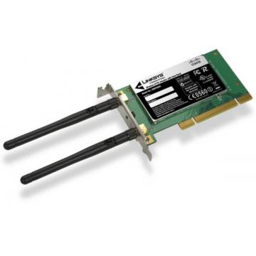 Retelistica Placa de retea wireless-N Linksys Dual-Band PCI - Pret | Preturi Retelistica Placa de retea wireless-N Linksys Dual-Band PCI