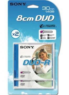 SONY DVD-R 8cm 30min 2buc - Pret | Preturi SONY DVD-R 8cm 30min 2buc