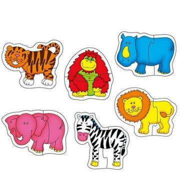 Galt - Baby Puzzle Jungle - Puzzle cu Animale din Jungla - Pret | Preturi Galt - Baby Puzzle Jungle - Puzzle cu Animale din Jungla