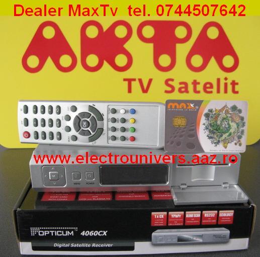 Receptoare satelit cartele MaxTv abonamente Akta satelit tel. 0744507642 - Pret | Preturi Receptoare satelit cartele MaxTv abonamente Akta satelit tel. 0744507642