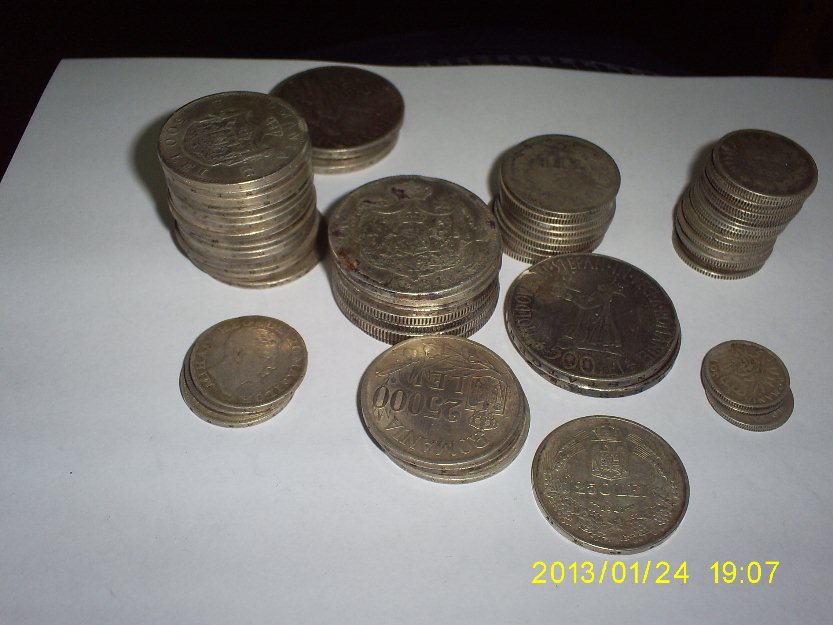 Vand colectie monezi de argint - Pret | Preturi Vand colectie monezi de argint