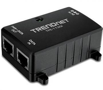 TRENDNET TPE-113GI Gigabit PoE Injector - Pret | Preturi TRENDNET TPE-113GI Gigabit PoE Injector