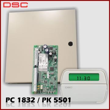 Kit DSC PC1832 cu sirena de interior - Pret | Preturi Kit DSC PC1832 cu sirena de interior