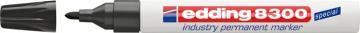 Marker permanent Edding 8300 Industrial, negru - Pret | Preturi Marker permanent Edding 8300 Industrial, negru