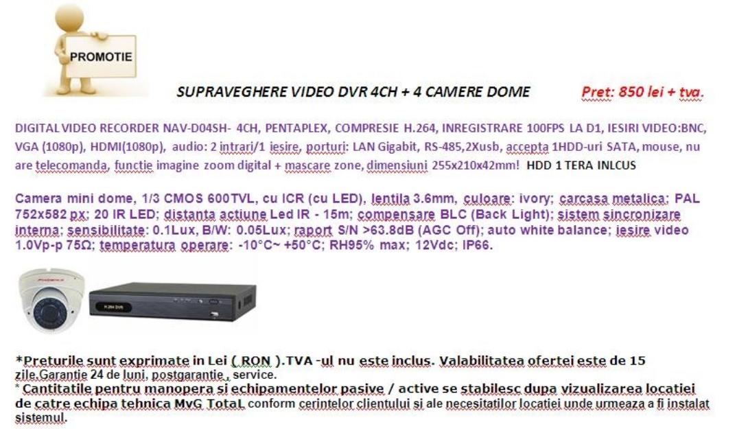 Sistem supraveghere video - Pret | Preturi Sistem supraveghere video