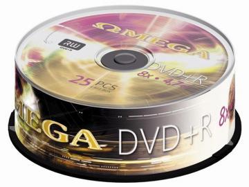 DVD-R Omega 8x 4.7GB 120 MIN, printabil 25 buc/cake - Pret | Preturi DVD-R Omega 8x 4.7GB 120 MIN, printabil 25 buc/cake