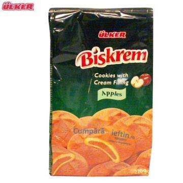 Biscuiti cu crema mere Biskrem 220 gr - Pret | Preturi Biscuiti cu crema mere Biskrem 220 gr