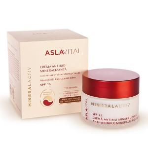 Aslavital Mineralactiv - Crema antirid mineralizanta SPF15 - Pret | Preturi Aslavital Mineralactiv - Crema antirid mineralizanta SPF15