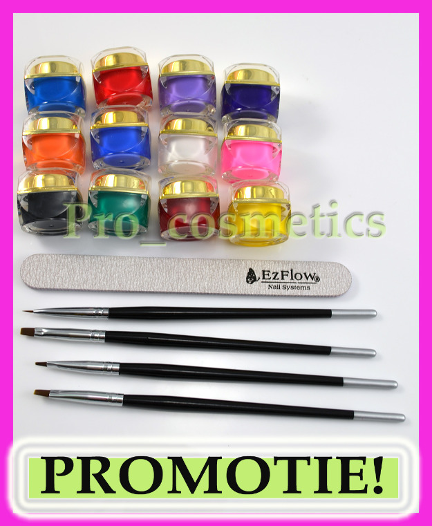 Kit gel 12 gel uv colorate gel constructie 3 pensule aplicare gel 1 pensula pictura nail a - Pret | Preturi Kit gel 12 gel uv colorate gel constructie 3 pensule aplicare gel 1 pensula pictura nail a