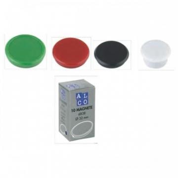 Magneti 24mm, 10/cutie, ALCO - rosu - Pret | Preturi Magneti 24mm, 10/cutie, ALCO - rosu