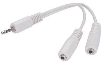 GEMBIRD audio spliter 3.5 jack T la 2 x 3.5 jack M 10.0cm alb - Pret | Preturi GEMBIRD audio spliter 3.5 jack T la 2 x 3.5 jack M 10.0cm alb