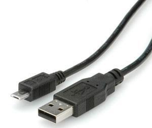 Cablu USB 2.0 Roline A - micro B 0.8M - Pret | Preturi Cablu USB 2.0 Roline A - micro B 0.8M