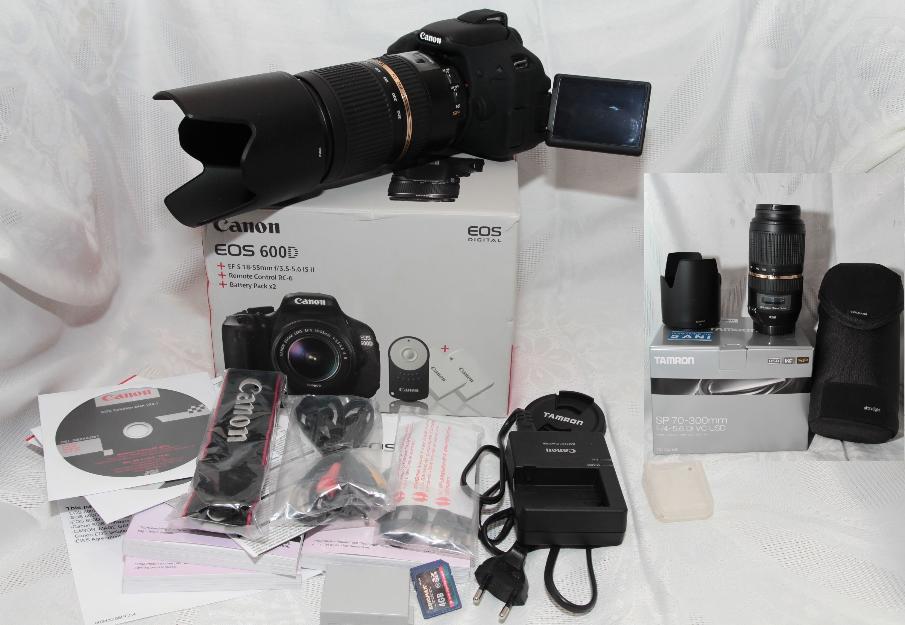 Vand canon eos 600d +tamron 70-300vc usd - Pret | Preturi Vand canon eos 600d +tamron 70-300vc usd