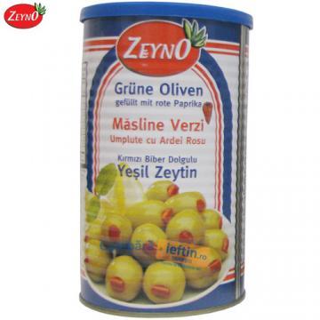 Masline verzi umplute cu ardei rosu Zeyno 400 gr - Pret | Preturi Masline verzi umplute cu ardei rosu Zeyno 400 gr