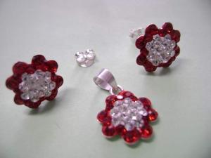 Set argint cu swarovski - S26 - Pret | Preturi Set argint cu swarovski - S26