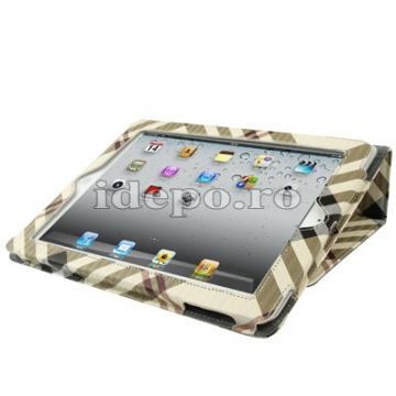 Husa iPad 2 Burberry Style Accesorii iPad 3 - Pret | Preturi Husa iPad 2 Burberry Style Accesorii iPad 3