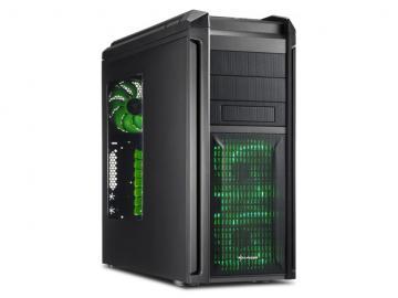 Carcasa fara sursa TAURON GREEN, midi ATX, panou frontal: 2xUSB2.0, 2xUSB3.0, audio, negru/verde, Sharkoon,4044951012282 - Pret | Preturi Carcasa fara sursa TAURON GREEN, midi ATX, panou frontal: 2xUSB2.0, 2xUSB3.0, audio, negru/verde, Sharkoon,4044951012282