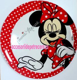 Farfurie plata melamina 20cm MINNIE MOUSE - Pret | Preturi Farfurie plata melamina 20cm MINNIE MOUSE