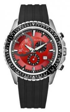 Ceas GUESS CHRONO RED RUBBER STRAP W16545G2 - Pret | Preturi Ceas GUESS CHRONO RED RUBBER STRAP W16545G2