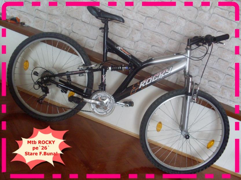 Bicicleta mtb ROCKY,roti pe`26`,ful suspensii,import Germany! - Pret | Preturi Bicicleta mtb ROCKY,roti pe`26`,ful suspensii,import Germany!