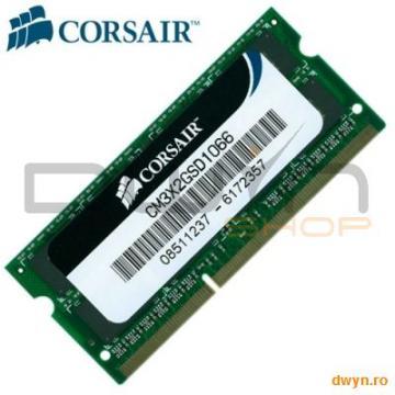 CORSAIR SODIMM DDR3, 2GB, 1066MHz, ValueSelect - Pret | Preturi CORSAIR SODIMM DDR3, 2GB, 1066MHz, ValueSelect