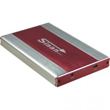 Inter-Tech SinanPower L-2500 Red, compatibil cu HDD 2.5" SATA, conectivitate USB, constructie din aluminiu, include cablu USB si etui, plug and play - Pret | Preturi Inter-Tech SinanPower L-2500 Red, compatibil cu HDD 2.5" SATA, conectivitate USB, constructie din aluminiu, include cablu USB si etui, plug and play