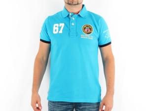 Tricou polo GANGSTER UNIT Barbati - kaofe_turquoise - Pret | Preturi Tricou polo GANGSTER UNIT Barbati - kaofe_turquoise