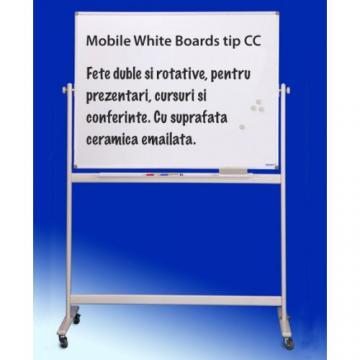 Tabla scolara alba magnetica - whiteboard pe stand mobil rotativ 360* tip CC, 100 x 150 cm, MAGNETOPLAN, Germania - Pret | Preturi Tabla scolara alba magnetica - whiteboard pe stand mobil rotativ 360* tip CC, 100 x 150 cm, MAGNETOPLAN, Germania