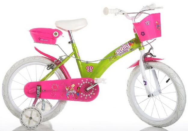 Bicicleta Polly Pocket cu roti cu diametrul de 14 - Pret | Preturi Bicicleta Polly Pocket cu roti cu diametrul de 14