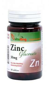 Gluconat de zinc 30 mg - 90 comprimate - Pret | Preturi Gluconat de zinc 30 mg - 90 comprimate