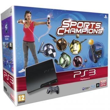 Consola Sony PlayStation 3 Slim 320GB Black + joc Sports Champion + Move Starter Pack, SO-9250012 - Pret | Preturi Consola Sony PlayStation 3 Slim 320GB Black + joc Sports Champion + Move Starter Pack, SO-9250012