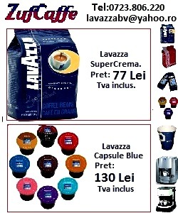 Lavazza Super Crema si Capsule Blue Caffe - Pret | Preturi Lavazza Super Crema si Capsule Blue Caffe