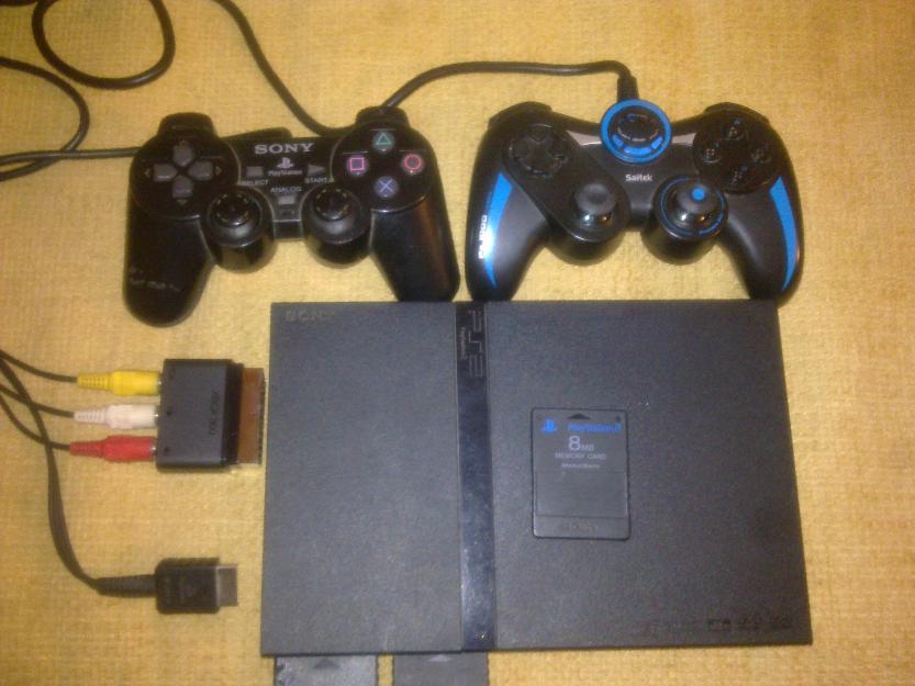 Vand Play station 2 modat chip + jocurii+2 conroler + card 8 mb - Pret | Preturi Vand Play station 2 modat chip + jocurii+2 conroler + card 8 mb