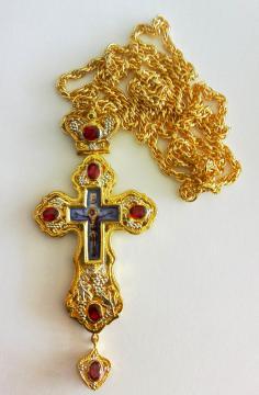 Cruce pectorala aurita si argintata - Pret | Preturi Cruce pectorala aurita si argintata