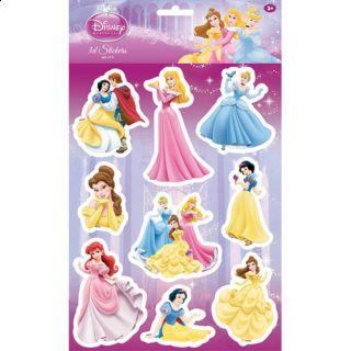 Set mare stickere 3D Princess - Pret | Preturi Set mare stickere 3D Princess