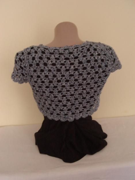 bolero gri nou crosetat - Pret | Preturi bolero gri nou crosetat