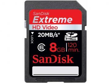 Card memorie SANDISK SD CARD 8GB EXTREME HD VIDEO - Pret | Preturi Card memorie SANDISK SD CARD 8GB EXTREME HD VIDEO