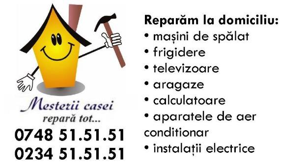 ONESTI – Mesterii Casei reparam electrocasnice la domiciliu: - Pret | Preturi ONESTI – Mesterii Casei reparam electrocasnice la domiciliu: