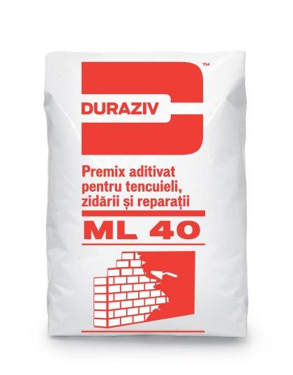 materiale de constructii Premix aditivat pentru tencuieli, zidarii si reparatii DURAZIV ML - Pret | Preturi materiale de constructii Premix aditivat pentru tencuieli, zidarii si reparatii DURAZIV ML