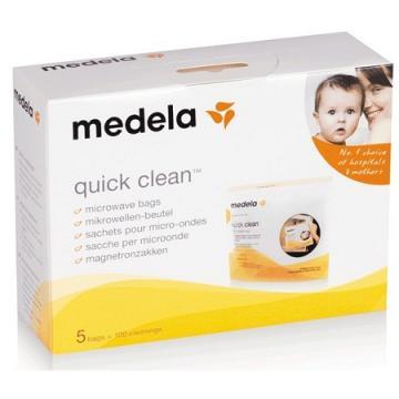 Medela Quick Clean Pungi Sterilizare la Microunde 100 sterilizari *5buc - Pret | Preturi Medela Quick Clean Pungi Sterilizare la Microunde 100 sterilizari *5buc