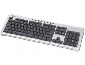 Tastatura Gembird PS/2 KB-314M-SB Multimedia Silver-Black - Pret | Preturi Tastatura Gembird PS/2 KB-314M-SB Multimedia Silver-Black