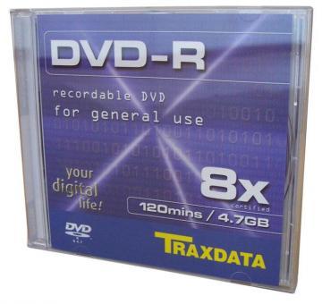 DVD-R Traxdata 8x 4.7GB 120 MIN 1 buc/slim - Pret | Preturi DVD-R Traxdata 8x 4.7GB 120 MIN 1 buc/slim