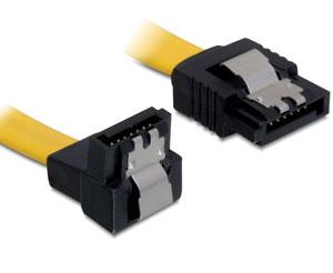 Cablu SATA angled cu fixare, 0.5M, Delock 82479 - Pret | Preturi Cablu SATA angled cu fixare, 0.5M, Delock 82479