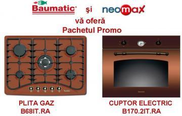 Pachete promotionale incorporabile - Baumatic Plita gaz B68IT.RA + Cuptor electric B170.2IT.RA - Pret | Preturi Pachete promotionale incorporabile - Baumatic Plita gaz B68IT.RA + Cuptor electric B170.2IT.RA