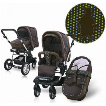 Carucior Alu Miko - Chocolate-Dots - Pret | Preturi Carucior Alu Miko - Chocolate-Dots