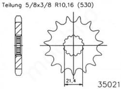 50-35021-15 - pinion 530 Esjot - 15 dinti - Pret | Preturi 50-35021-15 - pinion 530 Esjot - 15 dinti