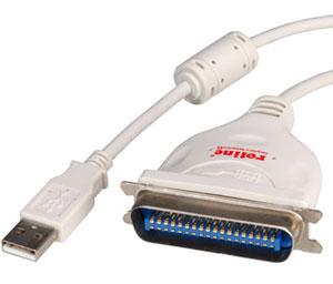 Cablu convertor USB la paralel/Bitronics IEEE1284 1.8m, Roline - Pret | Preturi Cablu convertor USB la paralel/Bitronics IEEE1284 1.8m, Roline