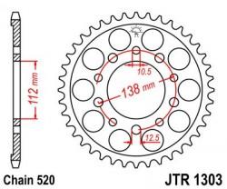 JTR1303 - pinion otel-carbon 520 JT Sprockets, 43 dinti - Pret | Preturi JTR1303 - pinion otel-carbon 520 JT Sprockets, 43 dinti